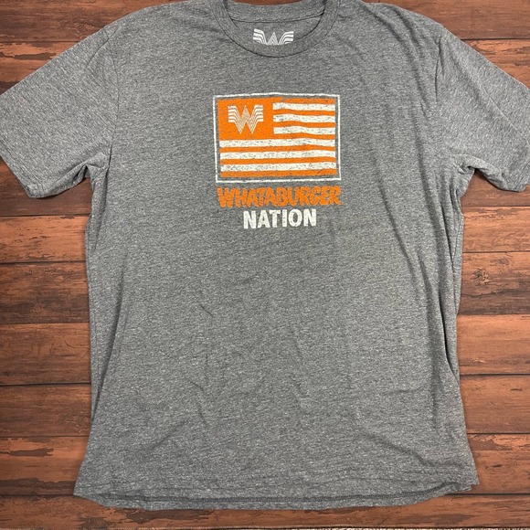 Whataburger Nation Men's Gray Short Sleeve Graphic Shirt Size 2XL‎ - Picture 1 of 5